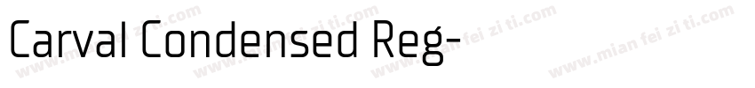 Carval Condensed Reg字体转换